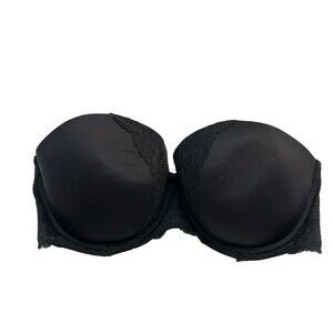 Victoria's Secret Dream Angels Multi-Way Polyvalent Strapless Black Bra 34DD